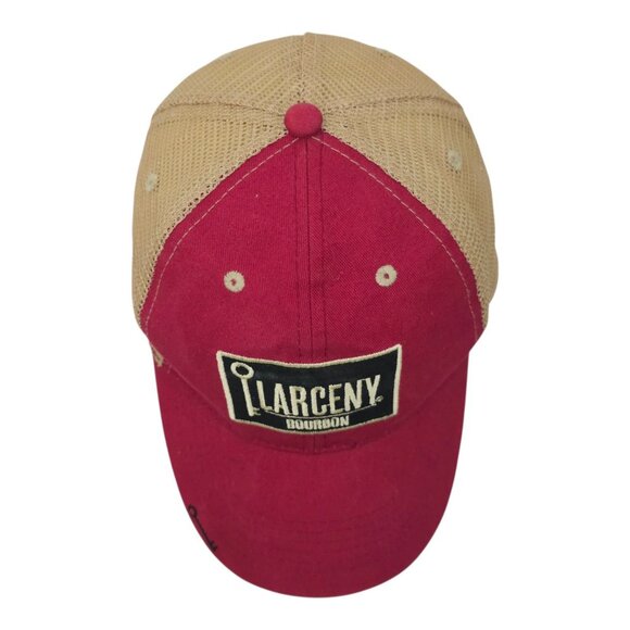 Larceny Bourbon Mesh Snapback Cap Trucker Embroidered Logo Patch Baseball Hat - Picture 6 of 14